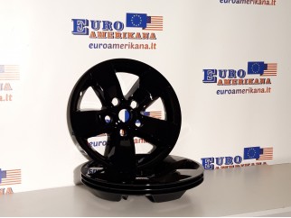 Set of 4 Gloss Black 5 Spoke 17" Wheel Skins